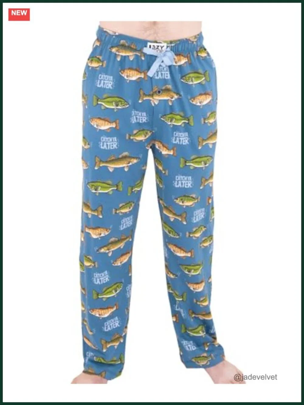 Novelty 100% Cotton Men's Pajama Pants with Pockets